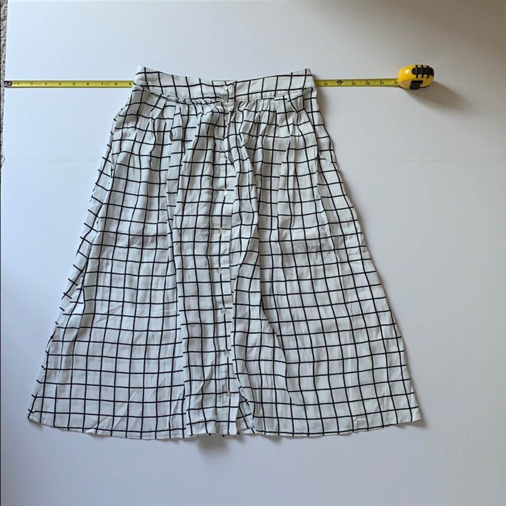 Forever 21 Black & White Stripe Skirt